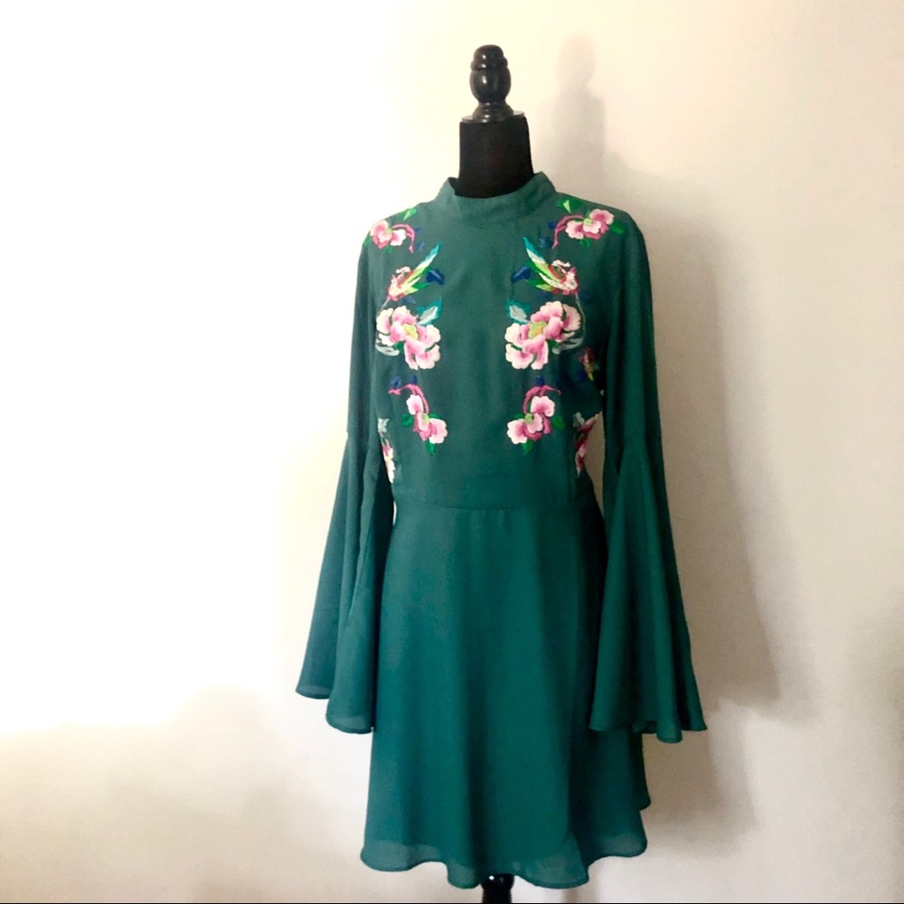Dark turquoise ASOS dress